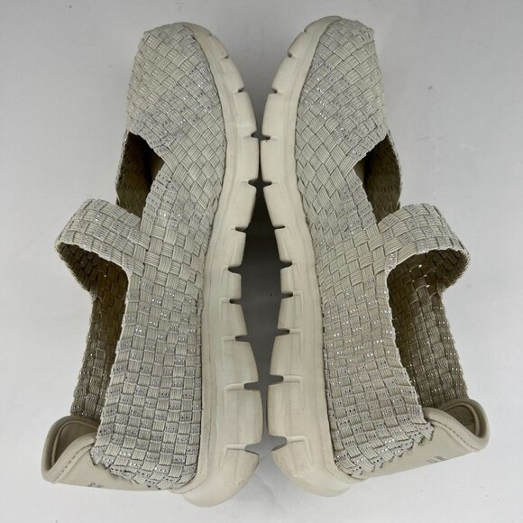 Skechers Womens Gray Bernie Mev Comfi Lightweight Foam Size 9 Slip On Sandals - Picture 6 of 9